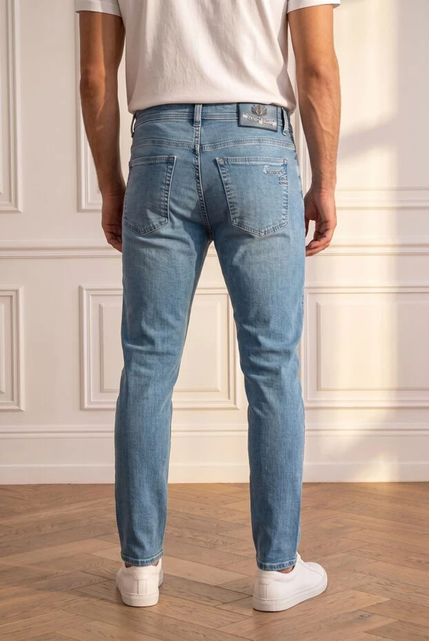 Scissor Scriptor classic slim-fit blue jeans with contrasting hardware 196270 - photo 2