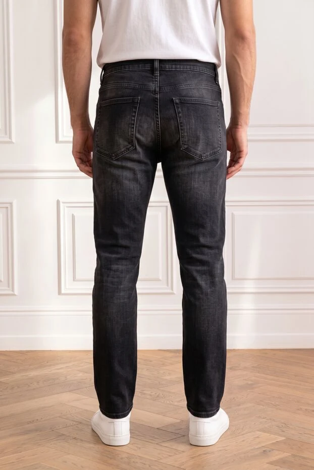 Gucci black straight-leg jeans made of washed cotton denim 196357 - photo 2