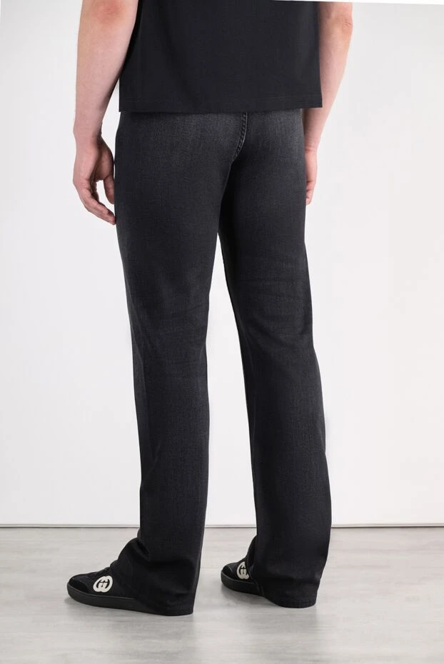 Gucci black straight-leg jeans made of washed cotton denim 196357 - photo 3