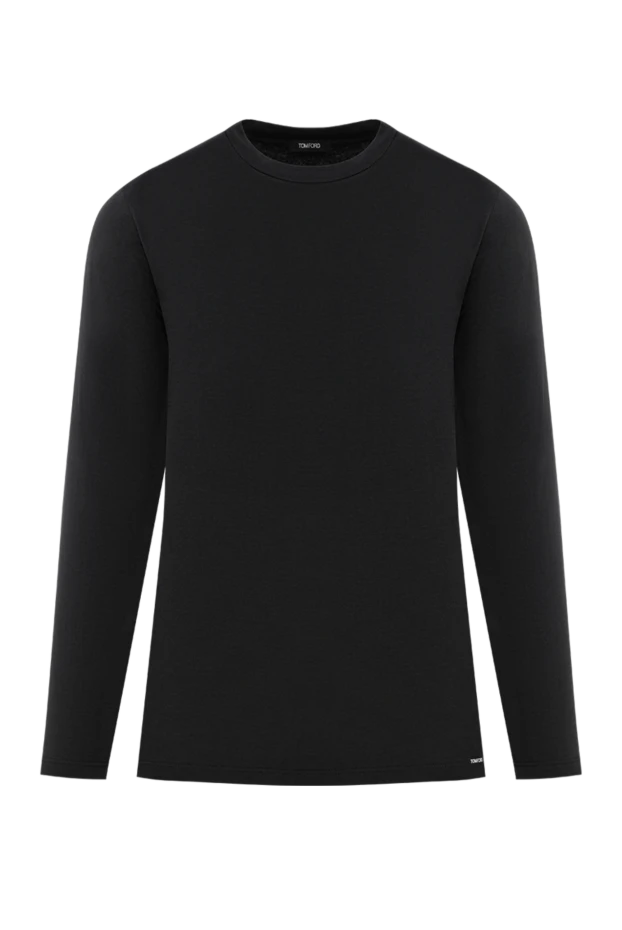 Tom Ford basic black long sleeve top made of ultra-soft cotton jersey 196369 - photo 1
