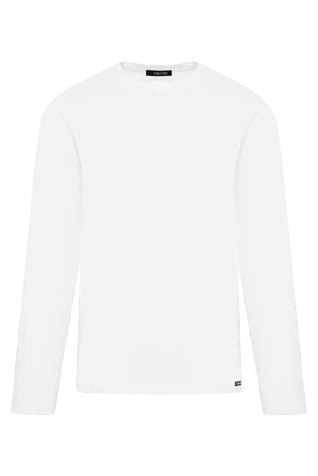 Basic white long sleeve top made of ultra-soft organic jersey - photo 1