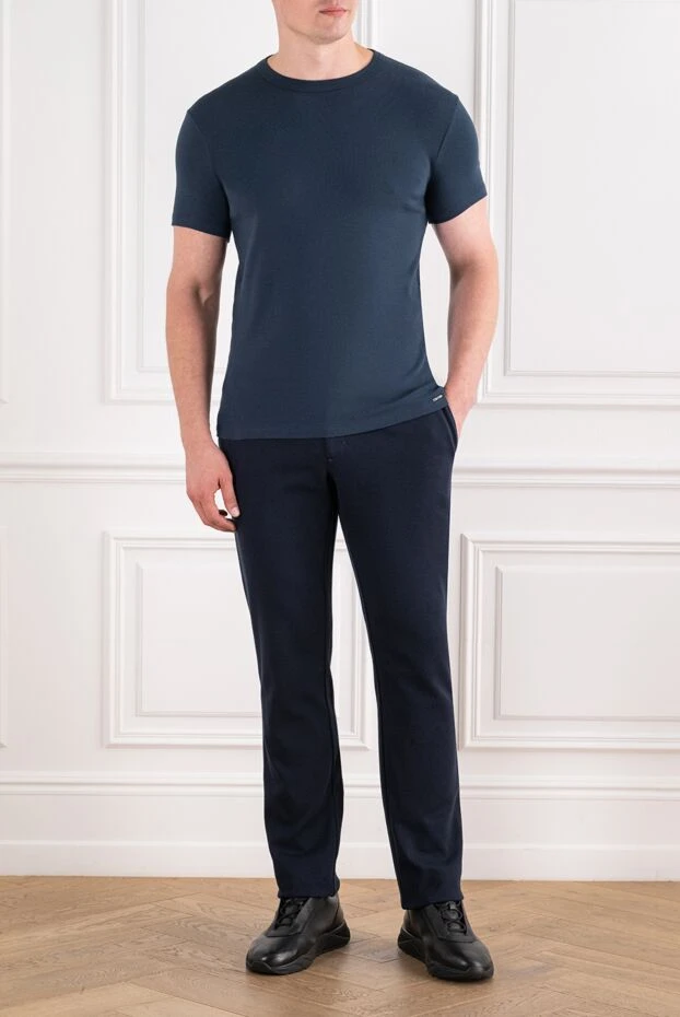 Tom Ford a basic navy blue t-shirt made from ultra-soft mercerized cotton 196371 - photo 2