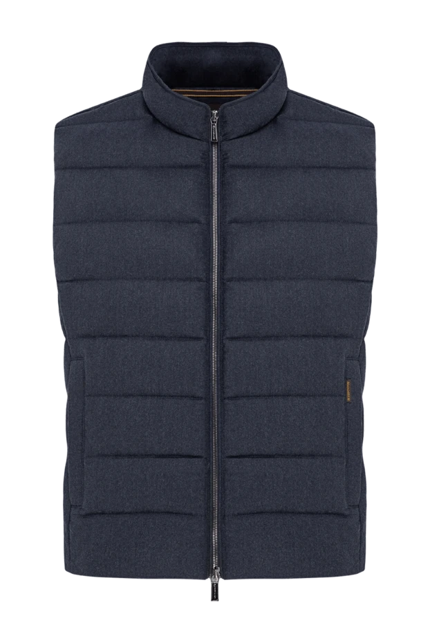 Quilted down vest made of melange wool and premium cashmere - photo 1
