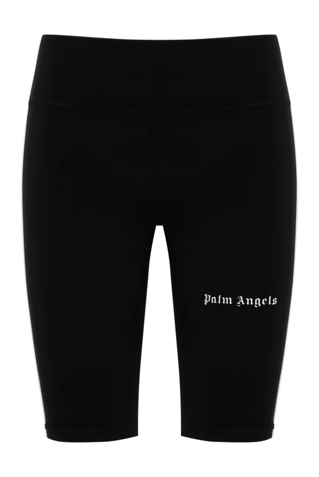 Palm Angels черные облегающие велосипедки с готическим логотипом 196425 - фото 1