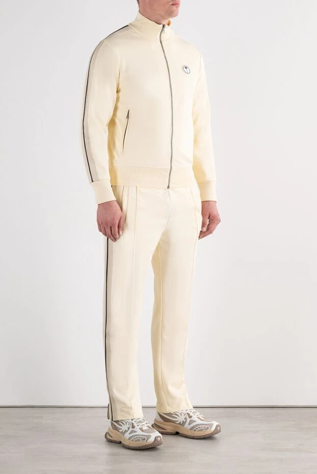 Palm Angels cream knitted suit with contrasting stripes 196432 - photo 3