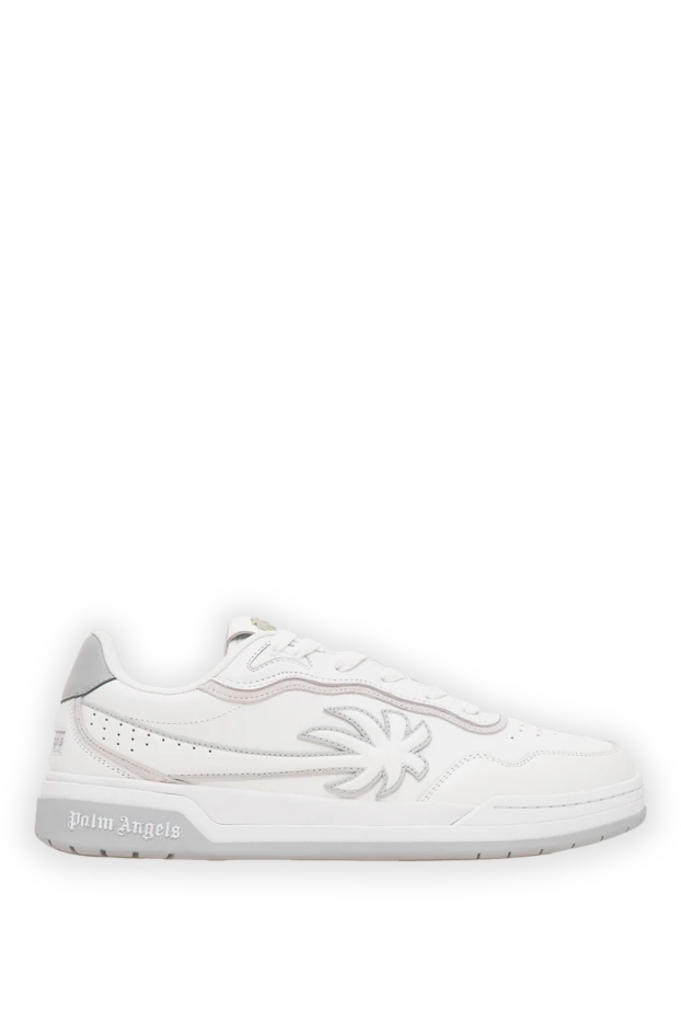 Palm Angels these crisp white leather palm tree sneakers feature a textured suede palm tree appliqué. 196435 - photo 1