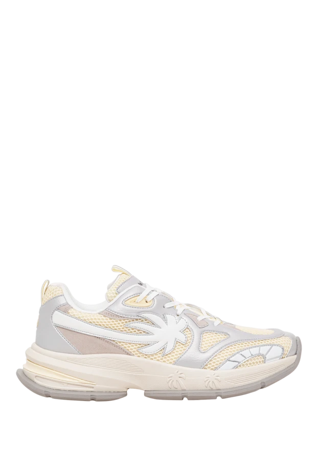 Palm Angels mesh and metallic leather sneakers with a 3d palm tree print 196440 - photo 1