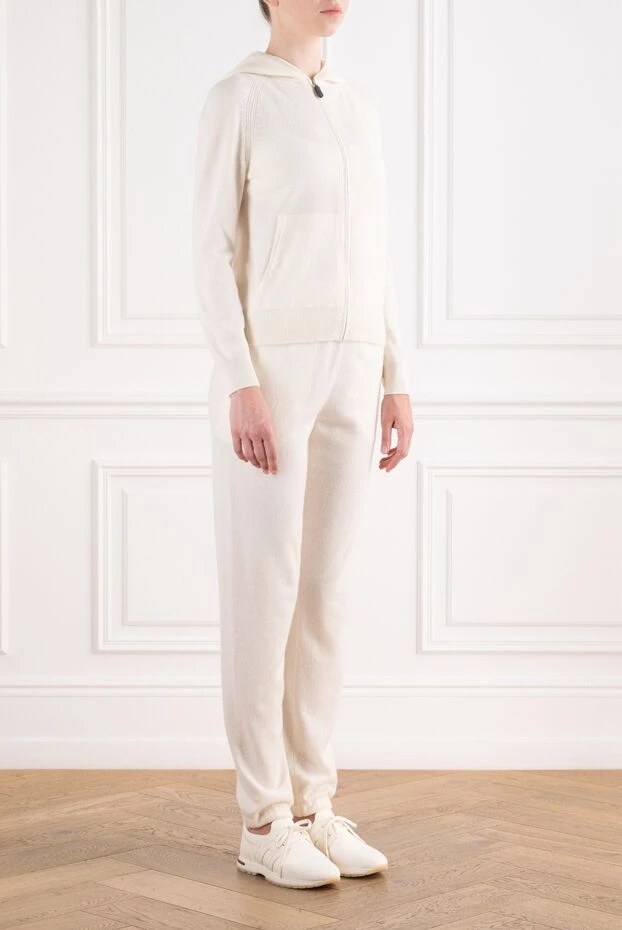 Loro Piana сыдырмалы капюшон мен конус тәрізді шалбардан тұратын кашемир тоқылған костюм 196441 - фото 3