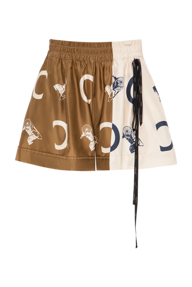 Celine women's monogram print silk combination shorts 196466 - photo 1