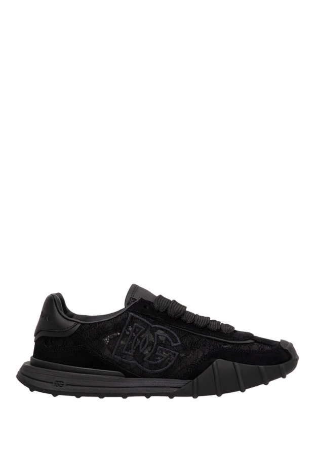 Dolce & Gabbana black women's dg athletic combo sneakers with a lug sole 196629 - photo 1