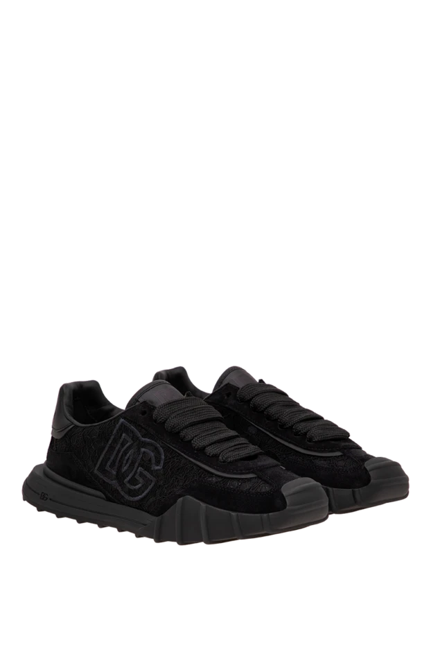 Dolce & Gabbana black women's dg athletic combo sneakers with a lug sole 196629 - photo 2