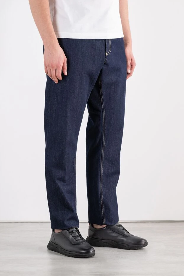 Dolce & Gabbana straight-leg dark blue jeans with contrast stitching 196638 - photo 3