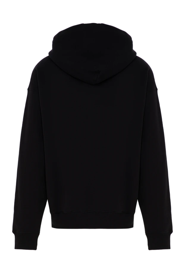 Off-White black cotton hoodie with a light embroidered logo on the chest 196645 - photo 2