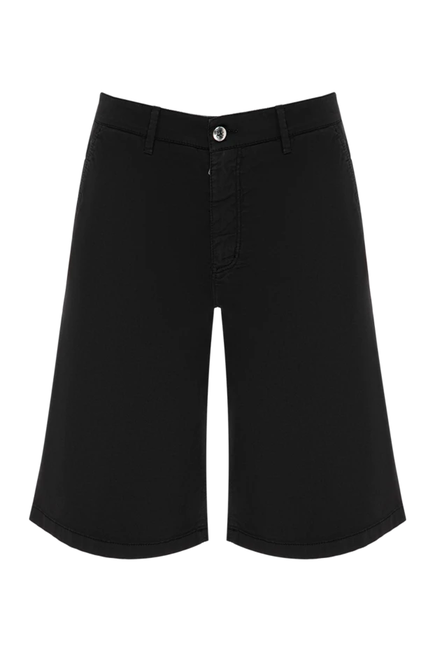 Zilli men's black cotton straight-cut bermuda shorts 196676 - photo 1