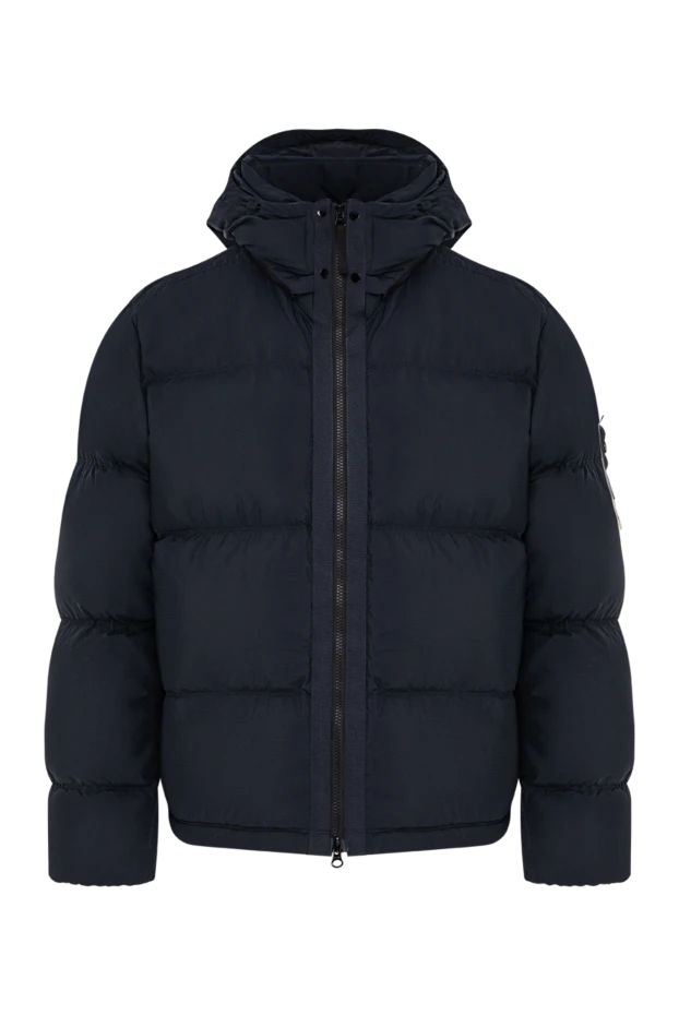Stone Island көк түсті тозуға төзімді cordura нейлонынан жасалған мамық күртеше 196710 - фото 1