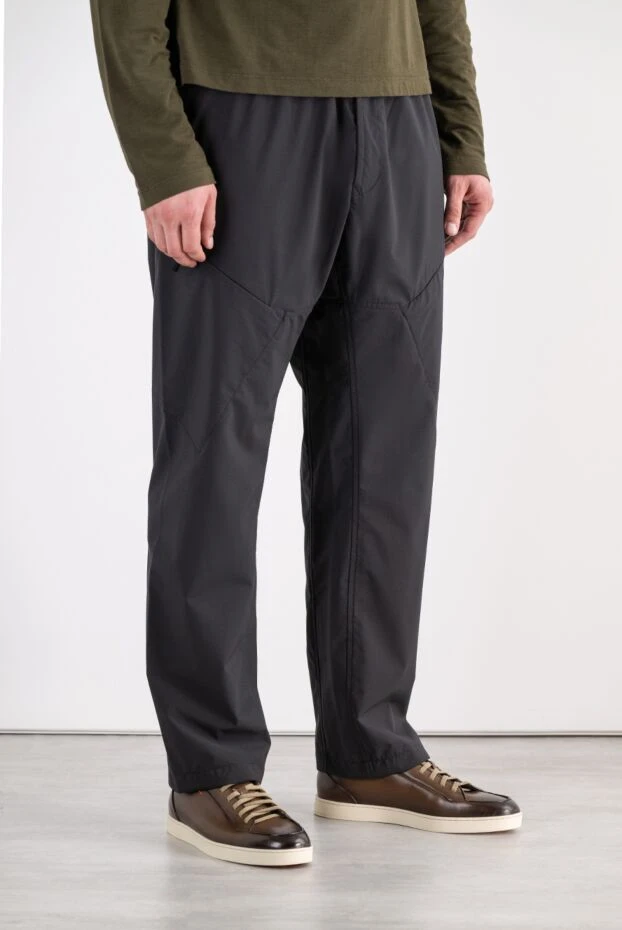 Stone Island мужские черные брюки с боковыми карманами 196762 - фото 3