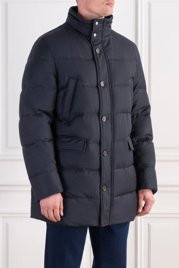 Moorer dark blue men's barbieri-wk goose down jacket 196816 - photo 3