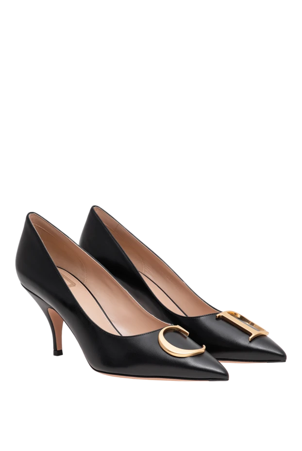 Dior black sheepskin initial pumps 196879 - photo 3