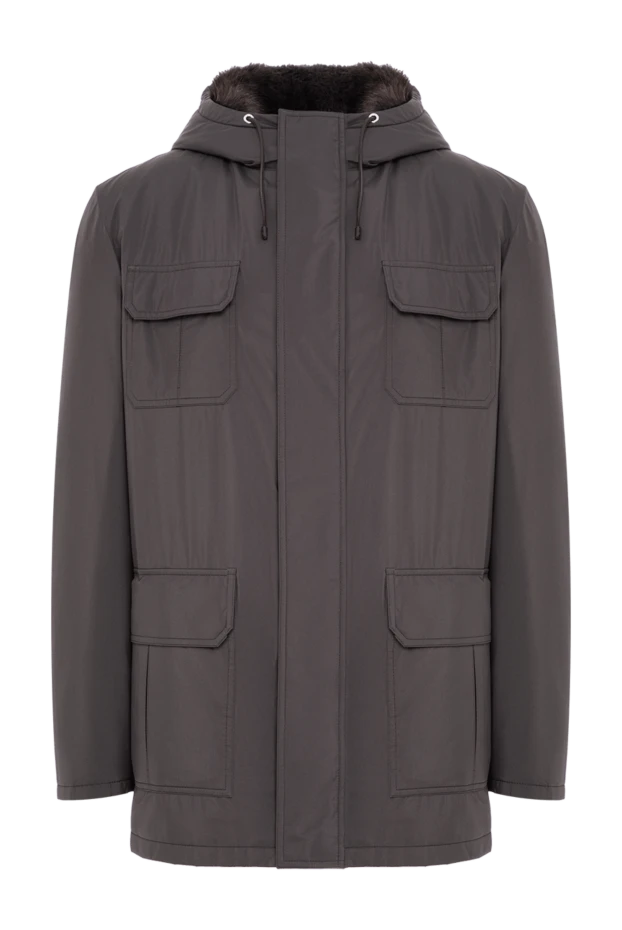 Seraphin төрт жамау қалтасы және жүн астары бар қоңыр түсті паркет 197059 - фото 1