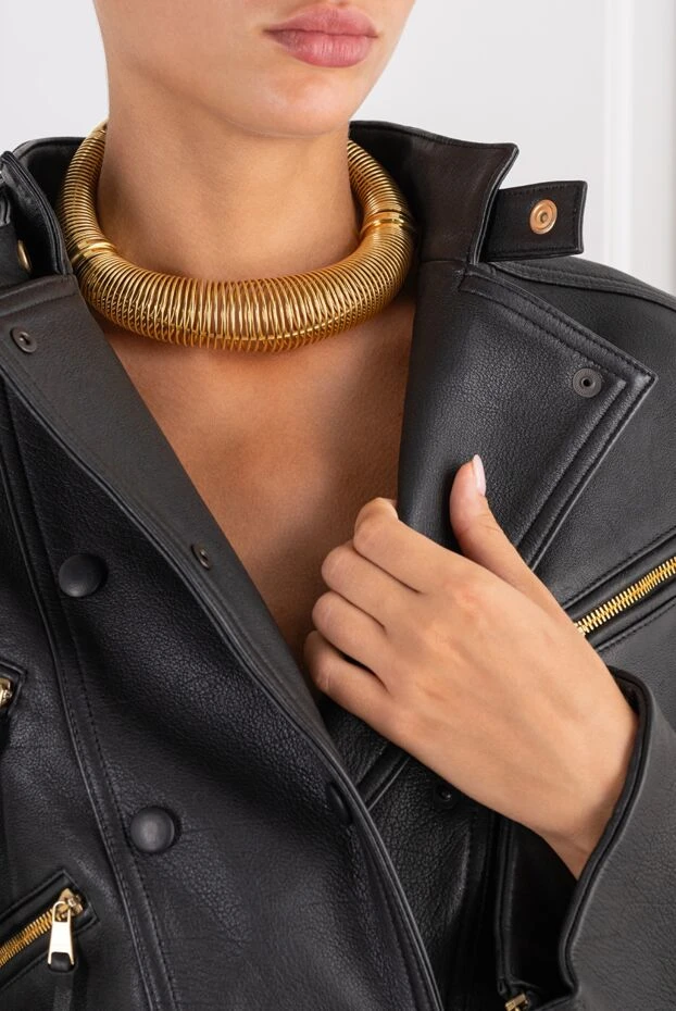 Alaia gold-tone spiral choker necklace with sculptural design 197135 - photo 3