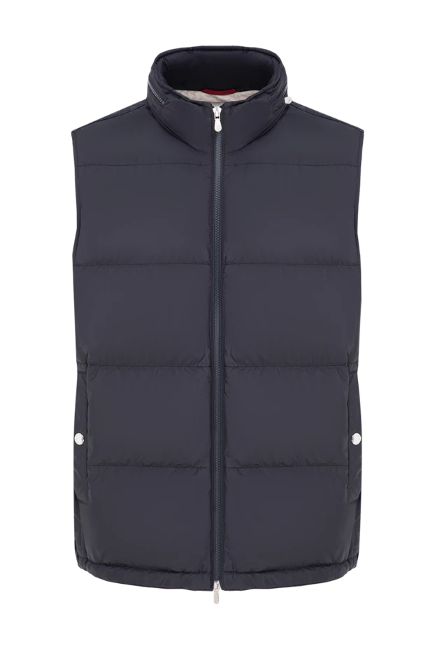 Brunello Cucinelli стеганый пуховый жилет из матовой непромокаемой ткани с воротником-стойкой 197358 - фото 1