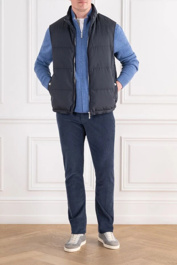 Brunello Cucinelli стеганый пуховый жилет из матовой непромокаемой ткани с воротником-стойкой 197358 - фото 2
