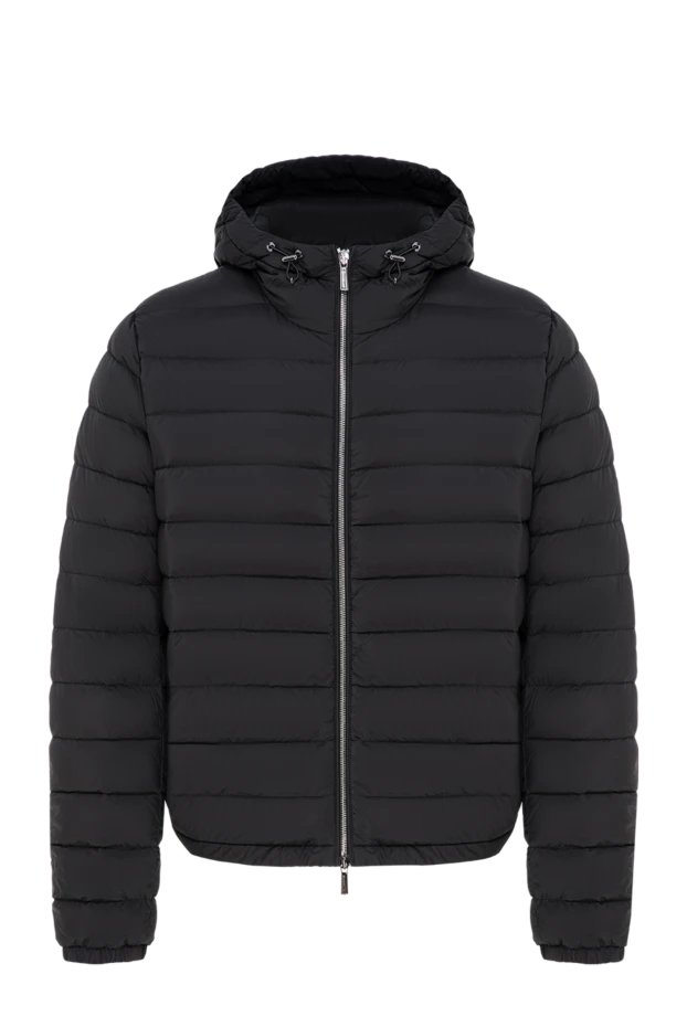 Moorer ultra-light quilted black down jacket with a fixed hood 197395 - photo 1