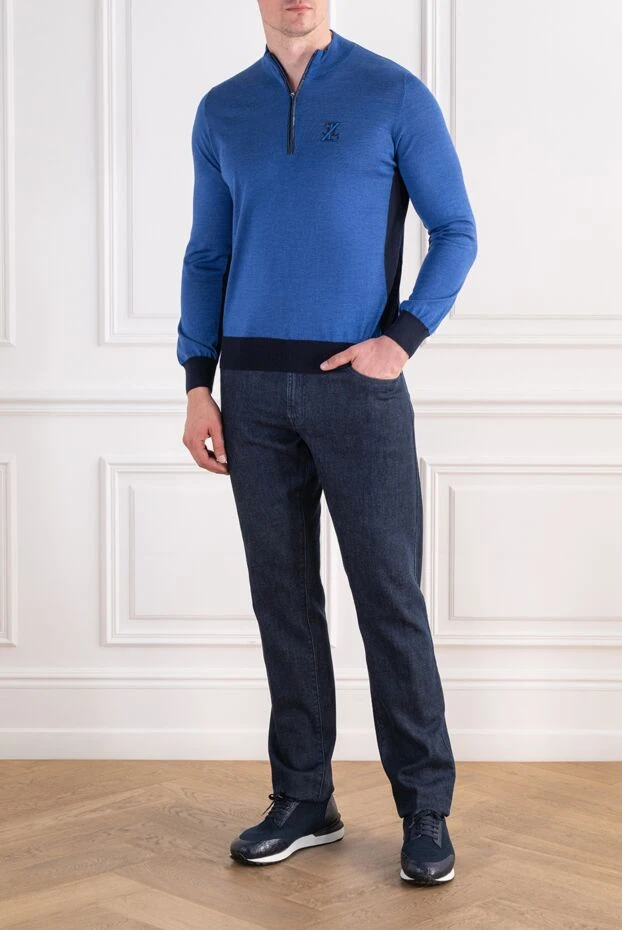 Zilli two-tone knitted trouser made of premium cashmere 197451 - photo 2