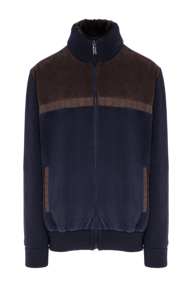 Zilli a cashmere bomber jacket with suede and crocodile leather details. 197452 - photo 1