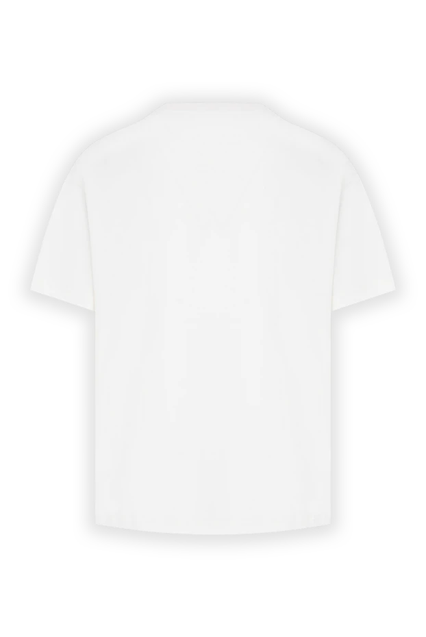 Dior women's white cotton oversized t-shirt with dior by dior print 197484 - photo 2