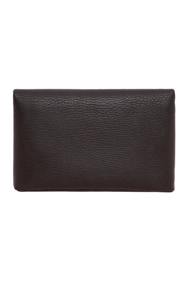 Saint Laurent cassandre large brown lambskin envelope clutch 197496 - photo 3