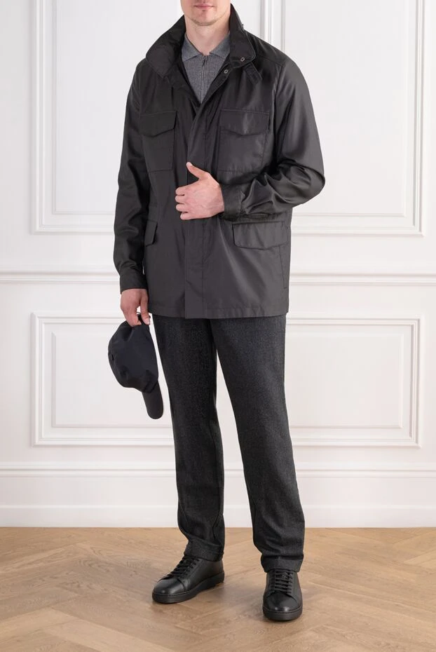 Loro Piana demi-season waterproof jacket with patch pockets and a hidden drawstring 197503 - photo 2