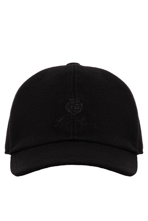 Loro Piana black cashmere baseball cap with storm system protective coating 197519 - photo 1