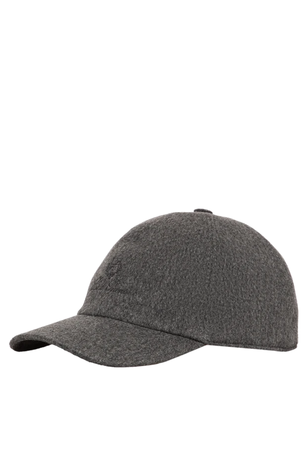 Loro Piana marengo-colored baseball cap made of pure cashmere with storm system impregnation 197520 - photo 3