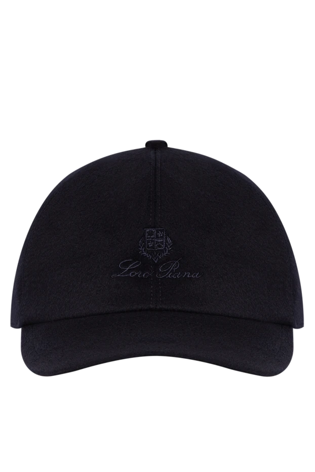 Loro Piana blue cashmere baseball cap with storm system water-resistant treatment 197522 - photo 1