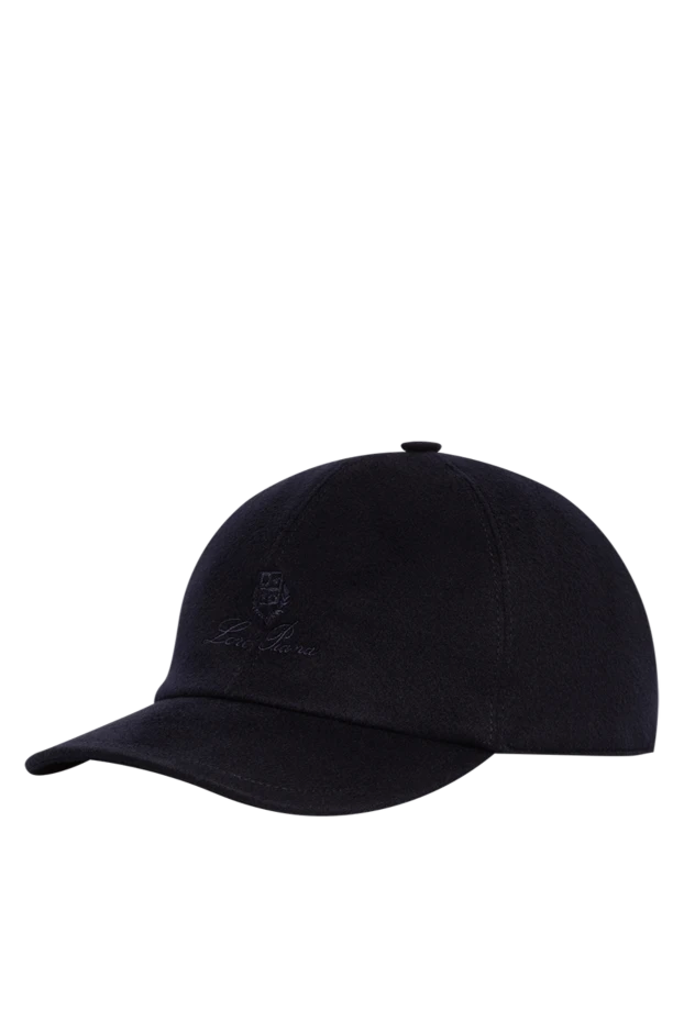 Loro Piana blue cashmere baseball cap with storm system water-resistant treatment 197522 - photo 3