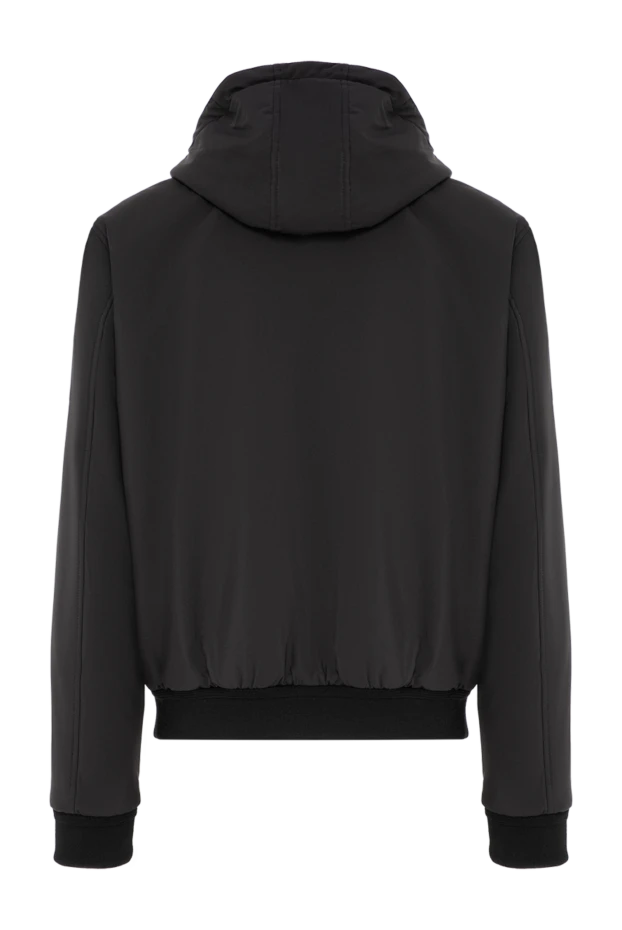 Lenoci men's black zip-up bomber jacket with adjustable hood 197531 - photo 2