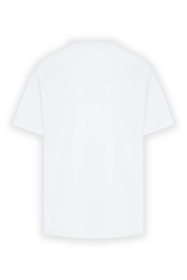 Gucci white cotton t-shirt with a miniature yellow interlocking g monogram 197639 - photo 2