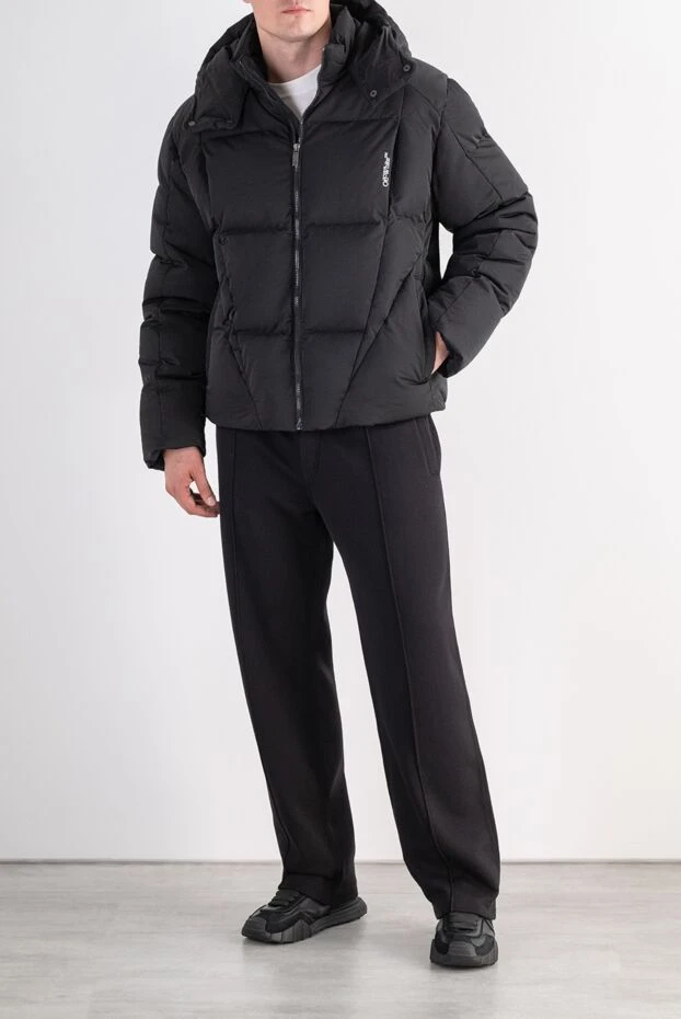 Off-White a voluminous quilted down jacket with a deep hood and buttons 197662 - photo 2