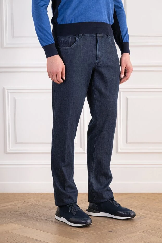 Scissor Scriptor classic straight-leg jeans made from japanese selvedge denim 197672 - photo 3