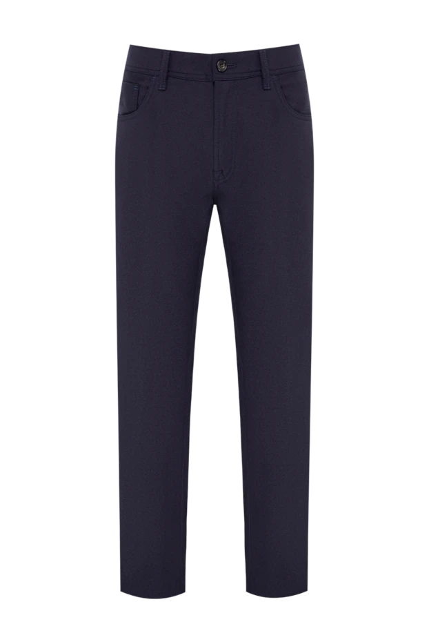 Scissor Scriptor navy blue five-pocket wool and cashmere trousers 197676 - photo 1