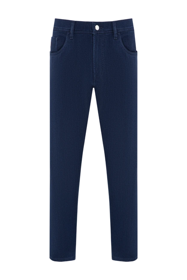 Scissor Scriptor blue tapered knit trousers with neat ironed creases 197681 - photo 1