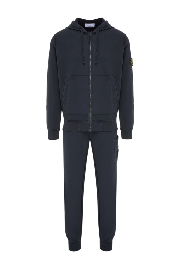 Stone Island хлопковый костюм с зип-худи и накладными карманами 197783 - фото 1