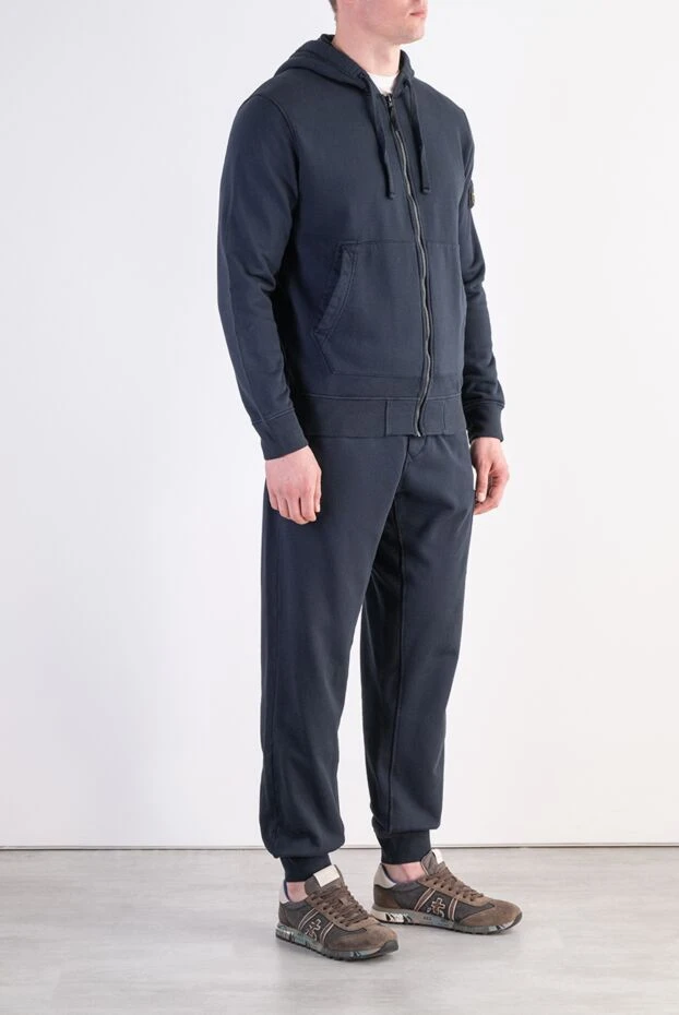 Stone Island хлопковый костюм с зип-худи и накладными карманами 197783 - фото 3