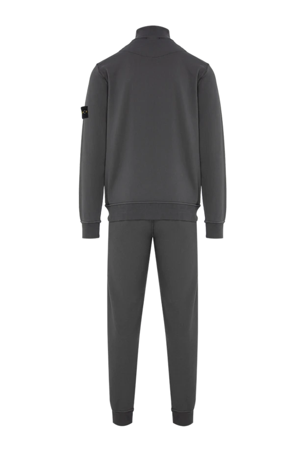 Stone Island серый хлопковый костюм на молнии с высоким воротником 197785 - photo 2