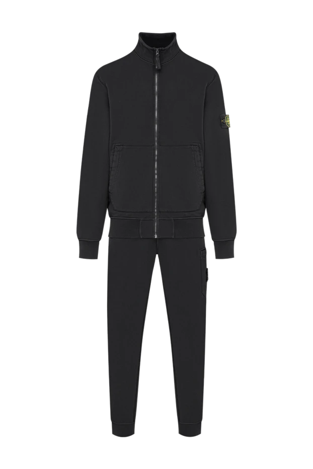Stone Island черный хлопковый костюм на молнии с воротником-стойкой 197786 - photo 1