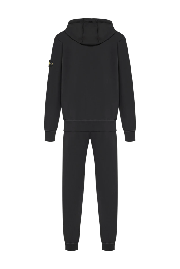 Stone Island черный хлопковый костюм с капюшоном и металлической молнией 197787 - photo 2