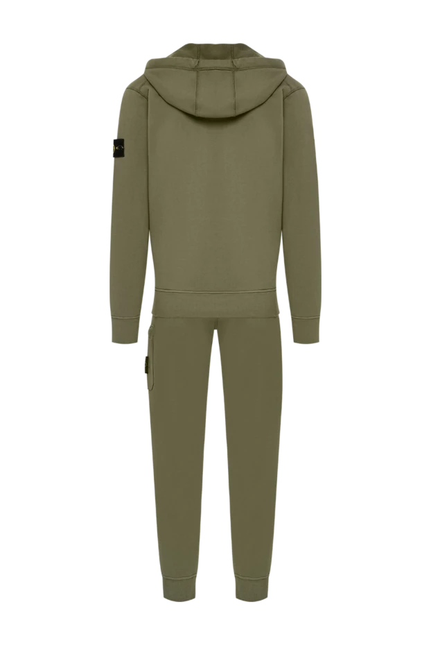 Stone Island хлопковый костюм цвета хаки с регулируемым капюшоном 197788 - фото 2