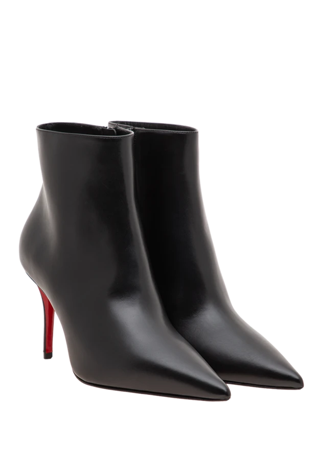 Christian Louboutin ботильоны miss z booty с заостренным носком из черной телячьей кожи 197862 - photo 2