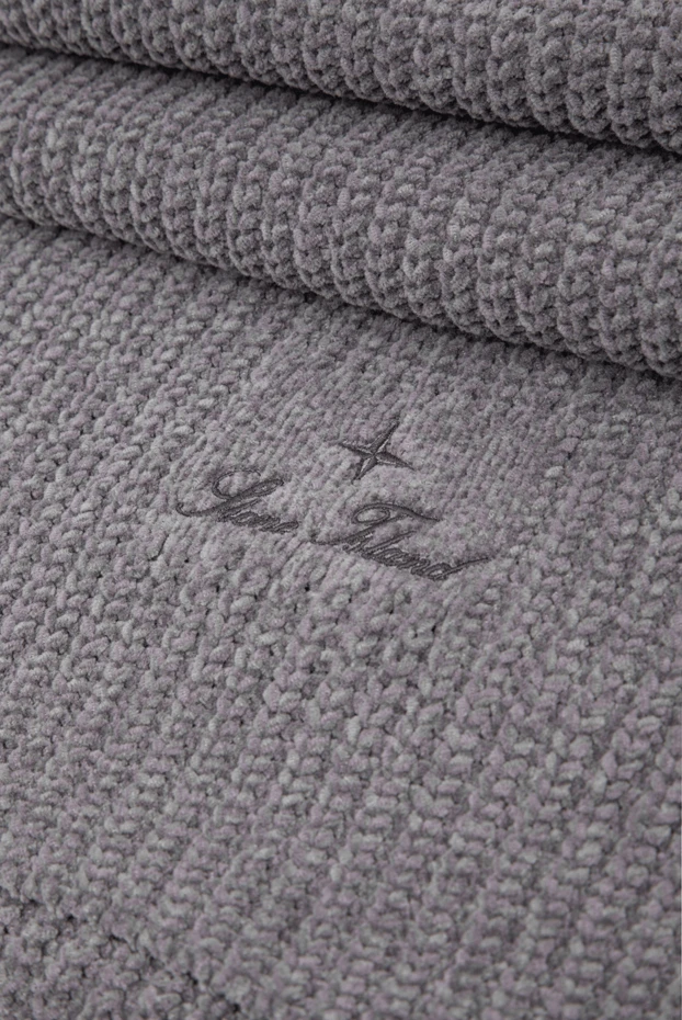 Stone Island men's knitted scarf in a classic grey melange shade 197886 - photo 3